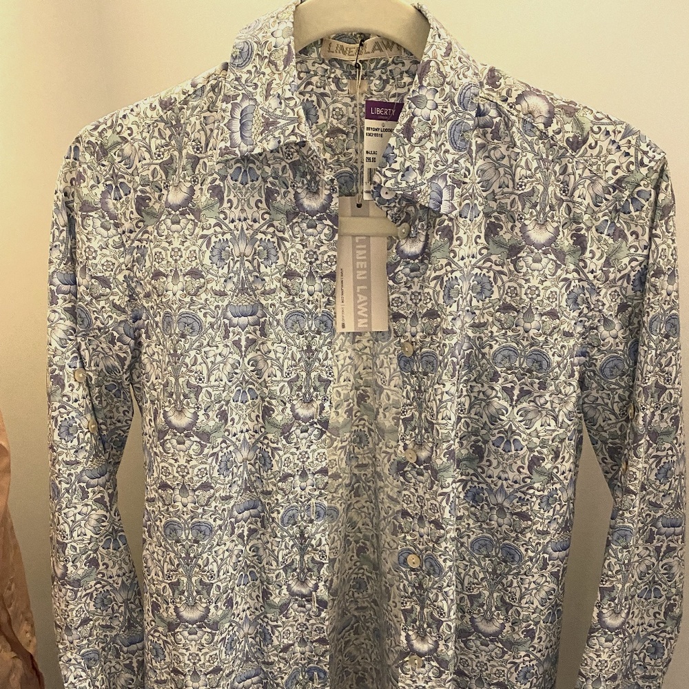 NWT! Liberty cotton button down blouse
